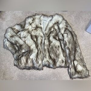 Claudie Pierlot Faux Fur Jacket- size 38